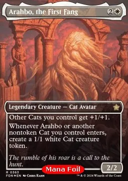 Arahbo, the First Fang (V.2 - Mana Foil Borderless)