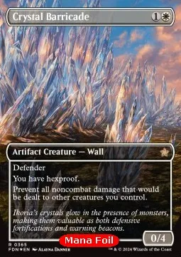 Crystal Barricade (V.2 - Mana Foil Borderless)