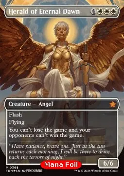 Herald of Eternal Dawn (V.2 - Mana Foil Borderless)