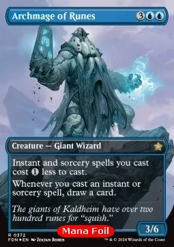 Archmage of Runes (V.2 - Mana Foil Borderless)