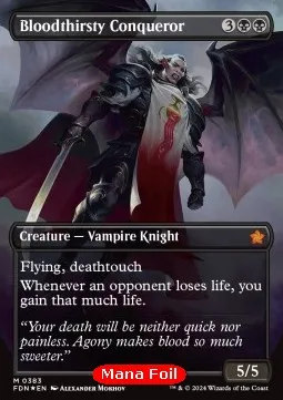 Bloodthirsty Conqueror (V.2 - Mana Foil Borderless)