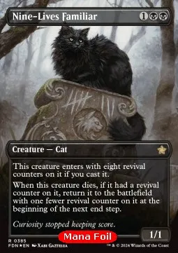 Nine-Lives Familiar (V.2 - Mana Foil Borderless)