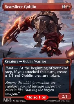 Searslicer Goblin (V.2 - Mana Foil Borderless)