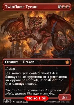 Twinflame Tyrant (V.2 - Mana Foil Borderless)