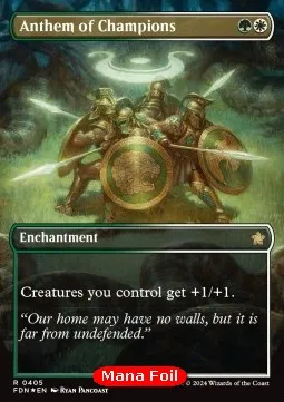 Anthem of Champions (V.2 - Mana Foil Borderless)