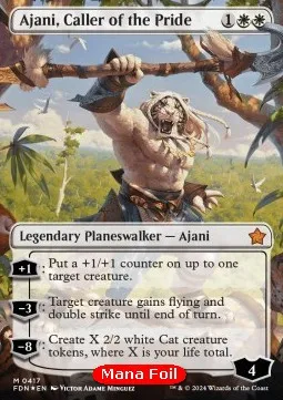 Ajani, Caller of the Pride (V.2 - Mana Foil Borderless)