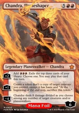 Chandra, Flameshaper (V.2 - Mana Foil Borderless)