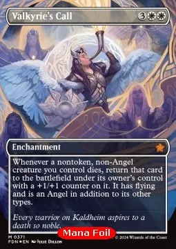 Valkyrie's Call (V.2 - Mana Foil Borderless)