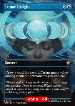 Lunar Insight (V.2 - Mana Foil Borderless)
