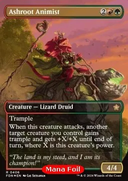 Ashroot Animist (V.2 - Mana Foil Borderless)