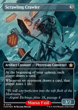 Scrawling Crawler (V.2 - Mana Foil Borderless)