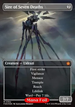 Sire of Seven Deaths (V.2 - Mana Foil Borderless)