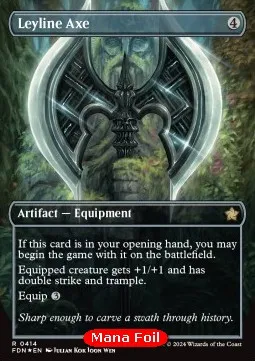 Leyline Axe (V.2 - Mana Foil Borderless)