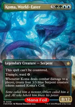 Koma, World-Eater (V.2 - Mana Foil Borderless)