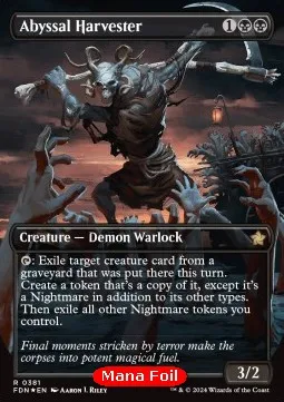 Abyssal Harvester (V.2 - Mana Foil Borderless)