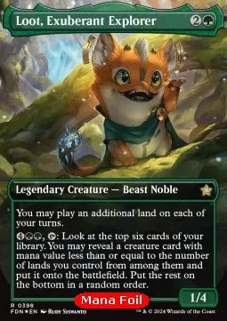 Loot, Exuberant Explorer (V.2 - Mana Foil Borderless)