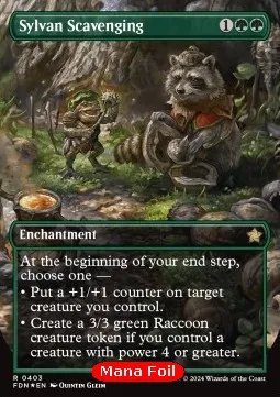 Sylvan Scavenging (V.2 - Mana Foil Borderless)