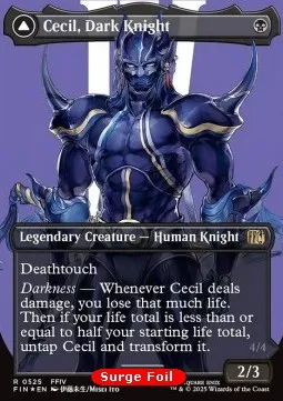 Cecil, Dark Knight // Cecil, Redeemed Paladin (V.3 - Surge Borderless Character)