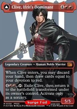 Clive, Ifrit's Dominant // Ifrit, Warden of Inferno (V.4 - Surge Borderless Character)
