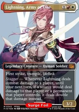 Lightning, Army of One (V.4 - Surge Borderless Character)