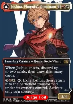 Joshua, Phoenix's Dominant // Phoenix, Warden of Fire (V.3 - Surge Borderless Character)