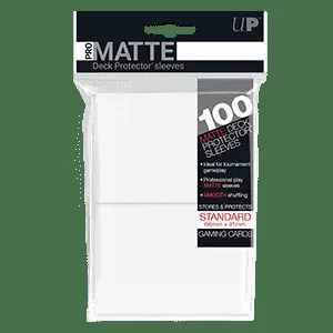 Ultra PRO Pro-Matte Sleeves – White (100 pcs)