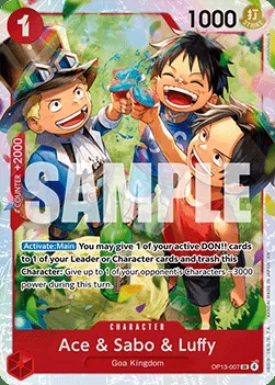 Ace & Sabo & Luffy (OP13-007) (V.1)