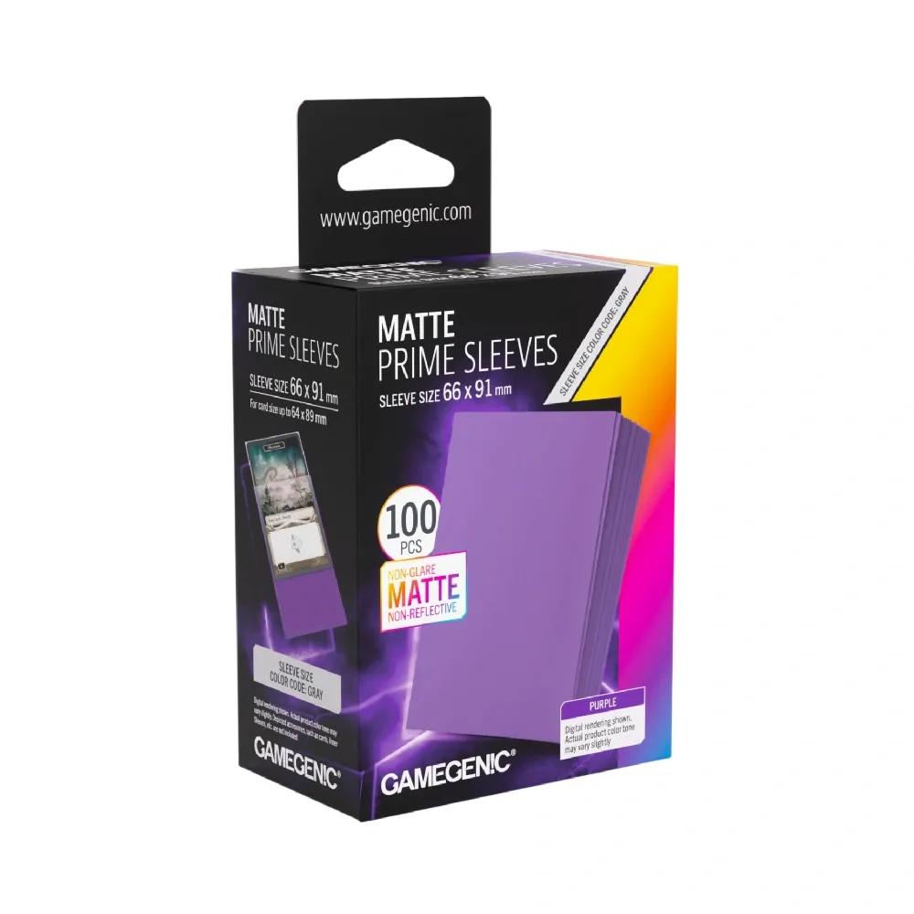 Gamegenic Matte Prime obaly – Purple (matné, fialové, 100 ks)