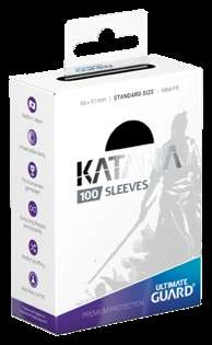 Ultimate Guard Katana obaly – Black (černé, 100 ks)