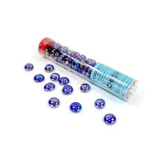 Chessex Skleněné kamínky - tmavě modré metalické