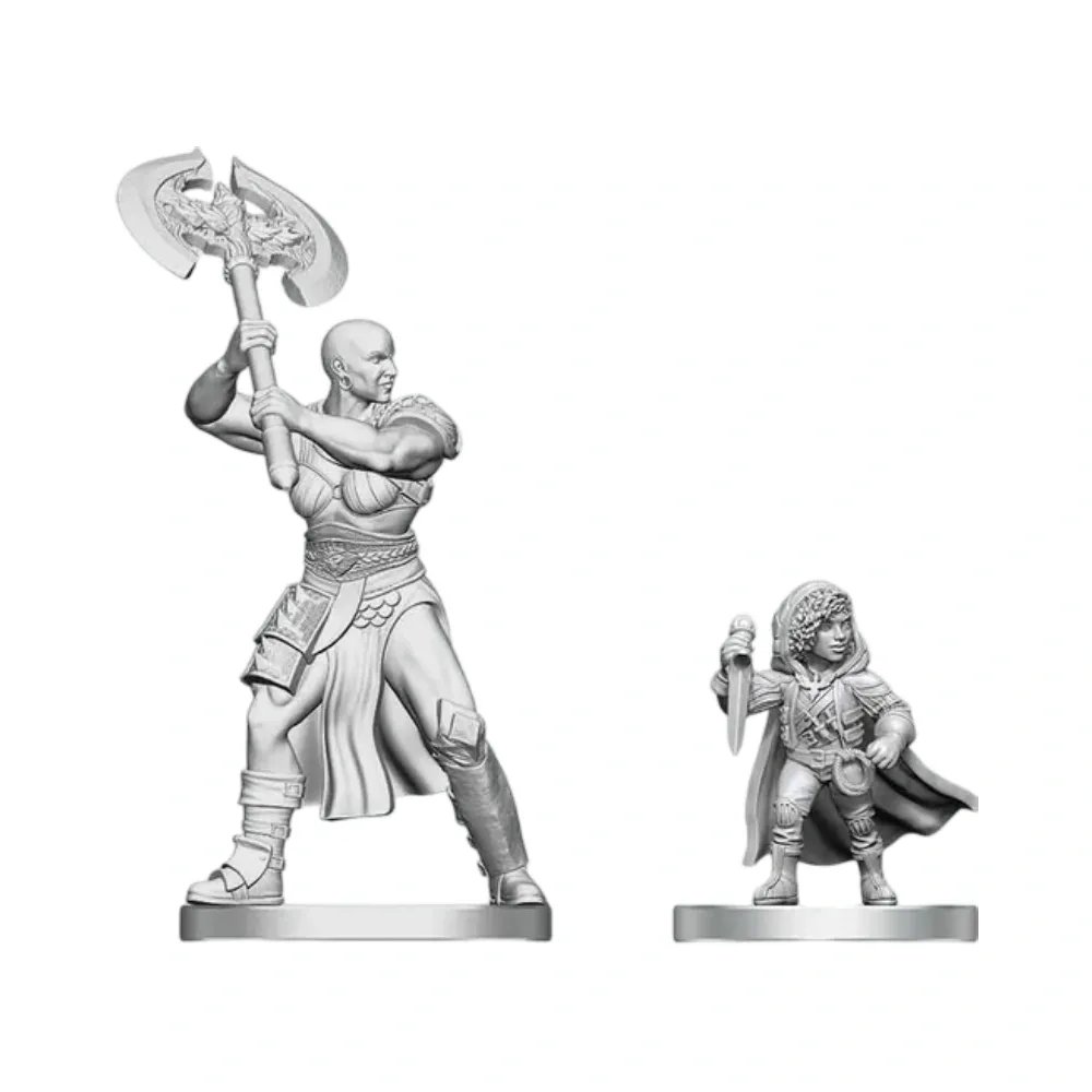 Dungeons & Dragons – Nolzur's Marvelous Miniatures: Goliath Barbarian & Halfling Rogue