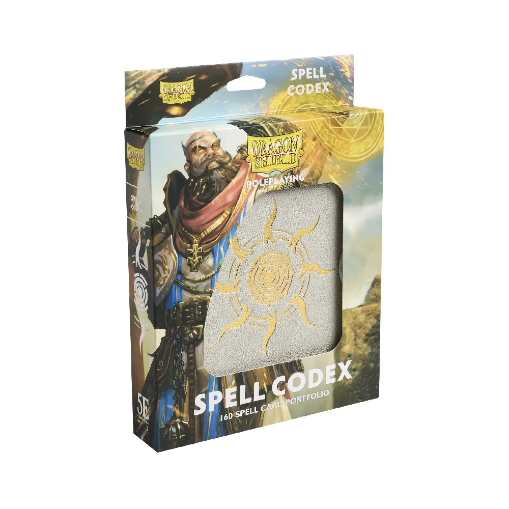 Levně Dragon Shield RPG Spell Codex – Ashen White (bílý)