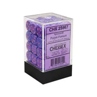 Chessex sada 6-stěnných kostek 12mm – Speckled Purple Passion (36 ks)