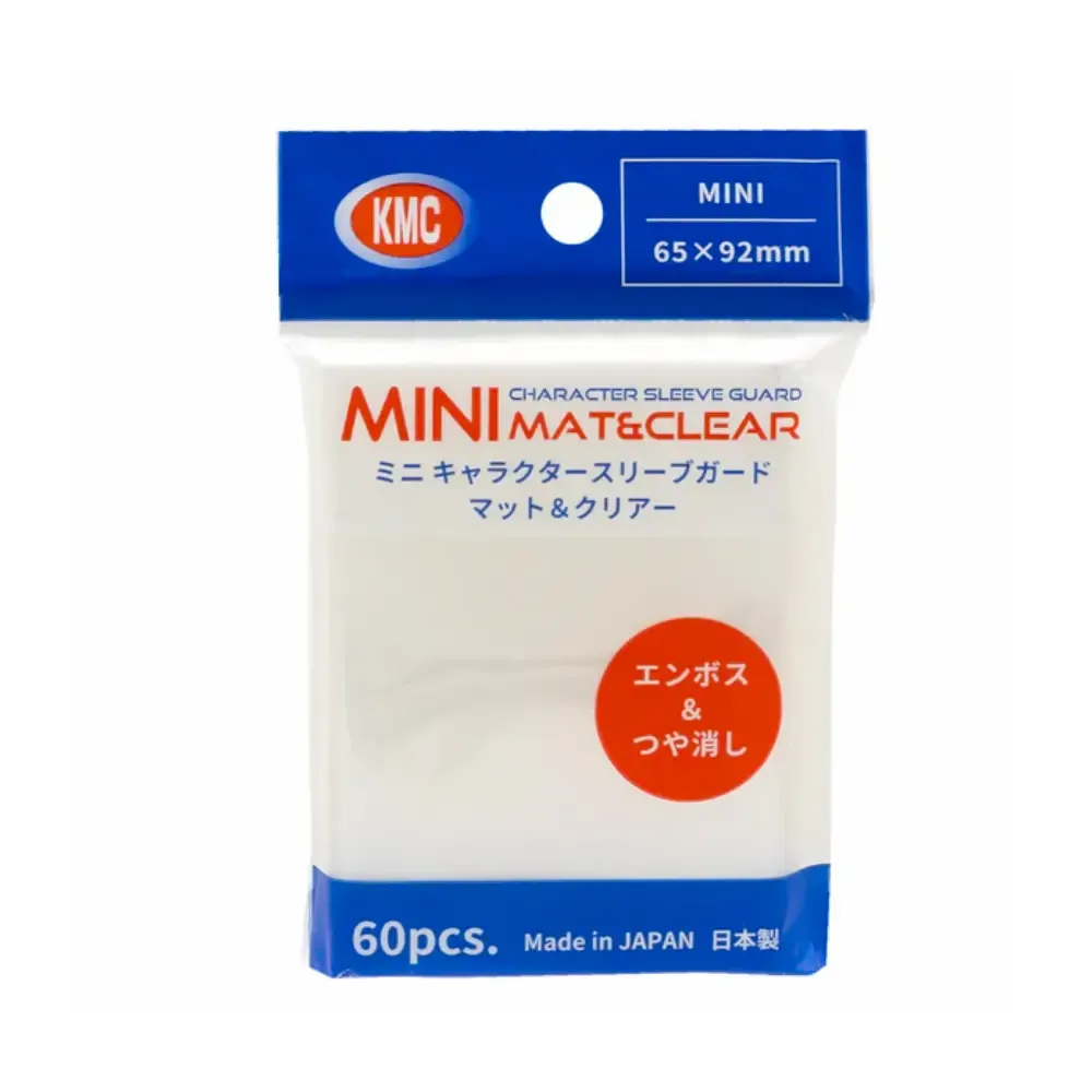 Levně KMC Small Character Sleeve Guard (vnější) obaly – MAT & Clear (matné, čiré, malé, 60 ks)