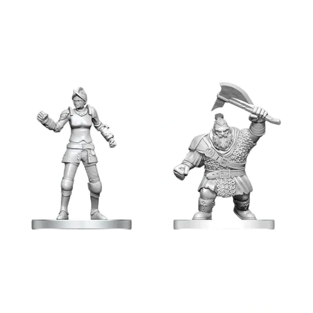 Dungeons & Dragons – Nolzur's Marvelous Miniatures: Cultist of Bane & Dwarf Zhentilar Soldier