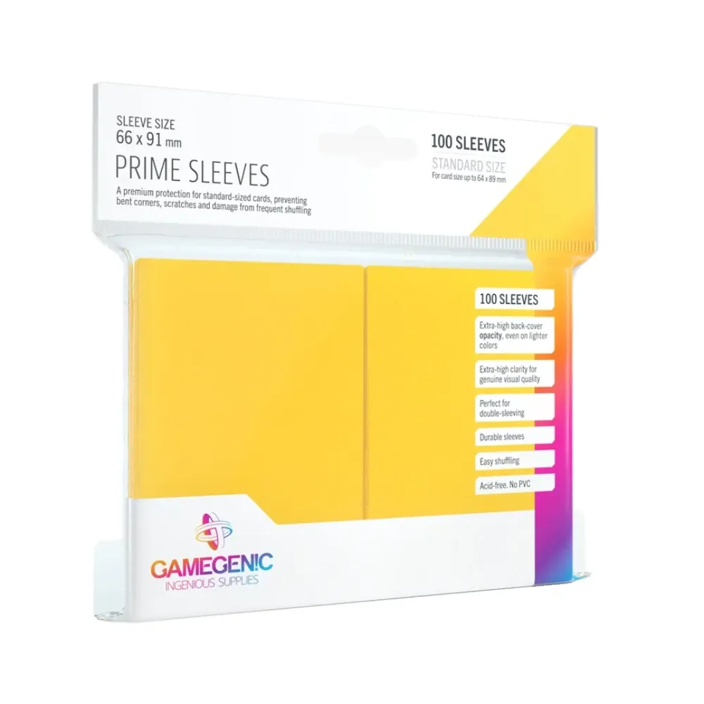 Levně Gamegenic Prime obaly – Yellow (žluté, 100 ks)