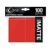 100 Ultra PRO Pro-Matte Eclipse Sleeves (Apple Red)