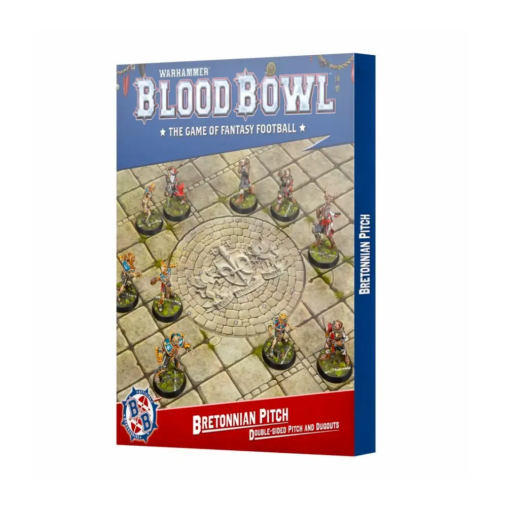 Blood Bowl – Bretonnian Team Double-sided Pitch and Dugouts
