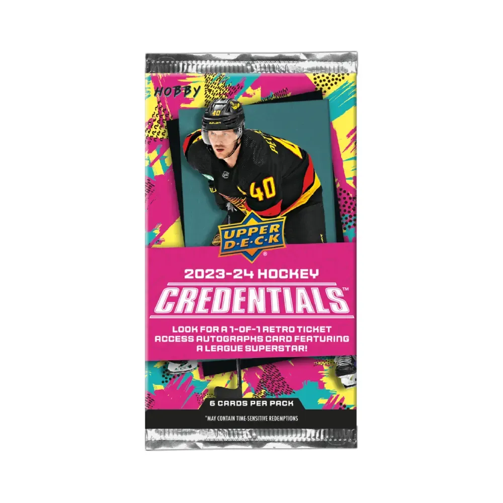 Levně 2023-24 Upper Deck Credentials Hockey Hobby Balíček