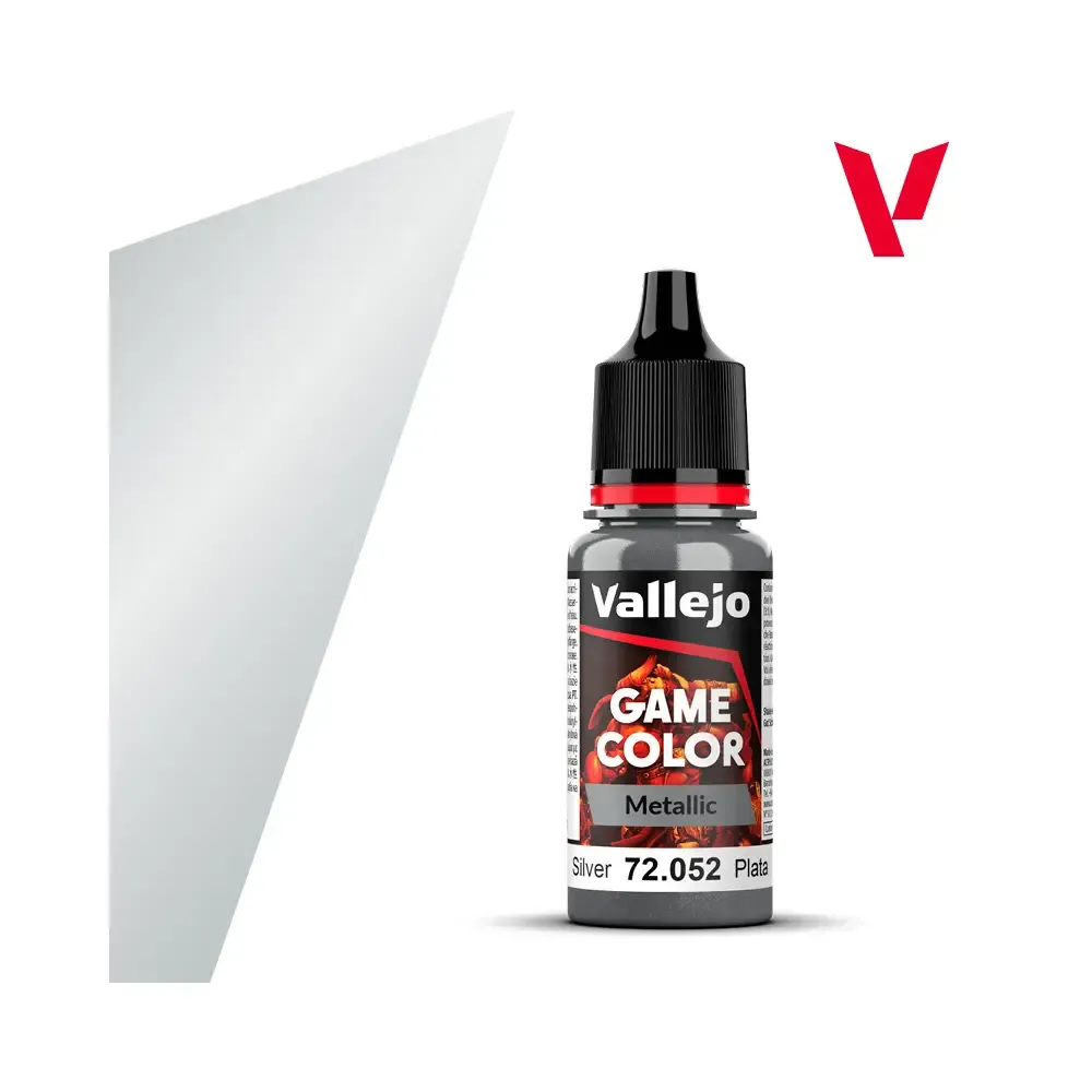 Vallejo Game Color Metallic: Silver – 72.052