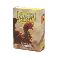 60 Small Dragon Shield Sleeves - Matte Amber