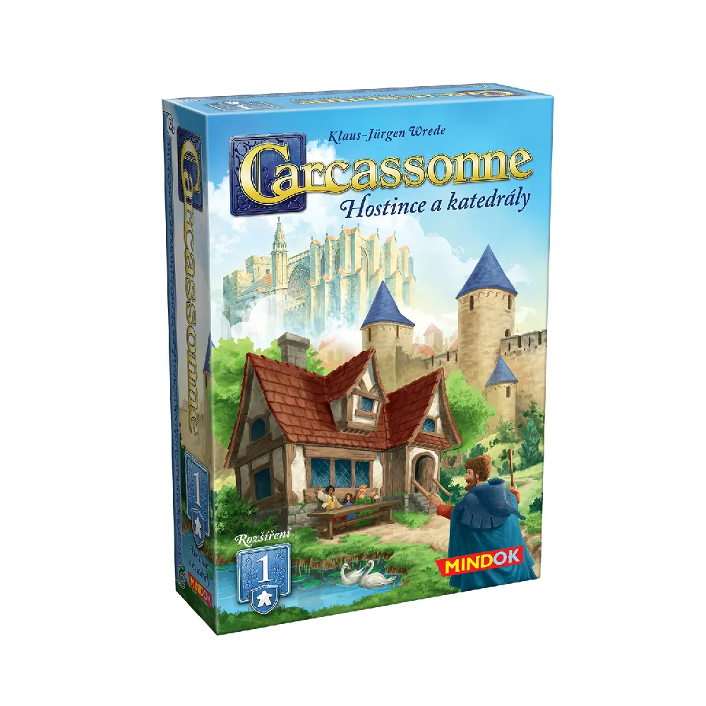 Levně Carcassonne: rozšíření 1 – Hosplechovkace a katedrály (2025)
