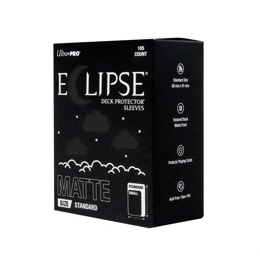 Ultra PRO Eclipse Matte obaly – Jet Black (černé, 105 ks)