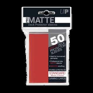 50 Ultra PRO Pro-Matte Sleeves (Red)