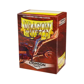 Levně Dragon Shield Matte obaly – Crimson (matné, červené, 100 ks)