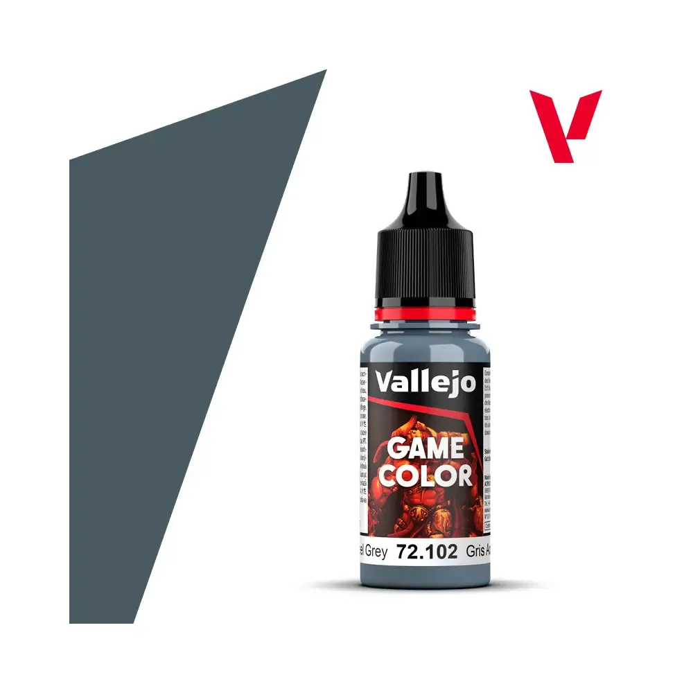 Vallejo Game Color: Steel Grey – 72.102