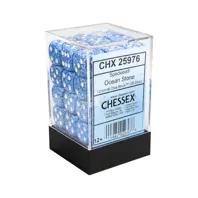 Chessex sada 6-stěnných kostek 12mm – Speckled Ocean Stone (36 ks)