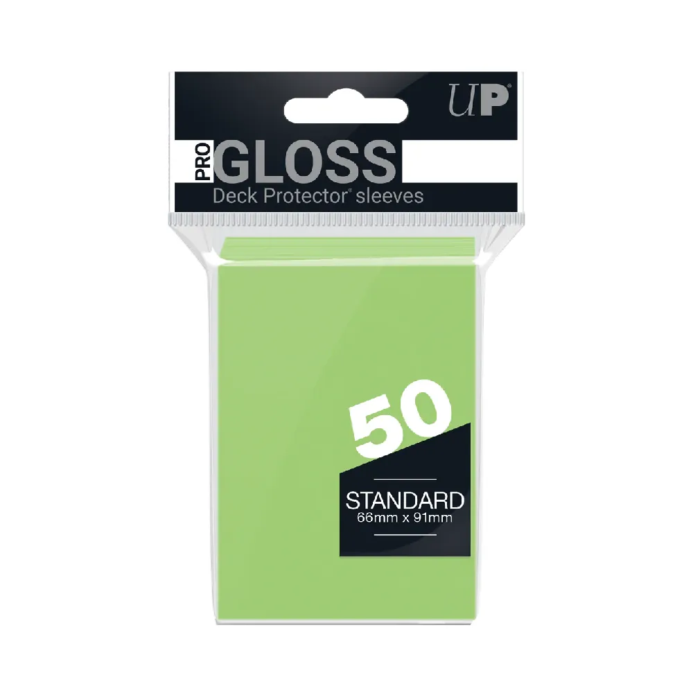 Levně Ultra PRO Pro-Gloss Deck Protector obaly – Green (zelené, 50 ks)