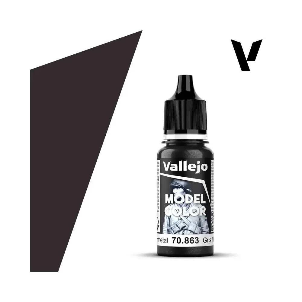 Vallejo Model Color: Gunmetal – 70.863