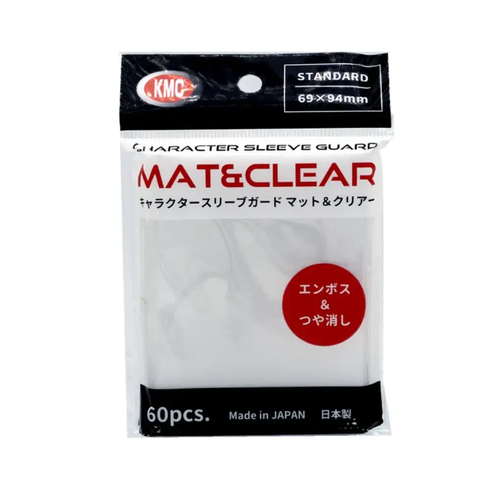 Levně KMC Character Sleeve Guard (vnější) obaly – MAT & Clear (matné, čiré, 60 ks)